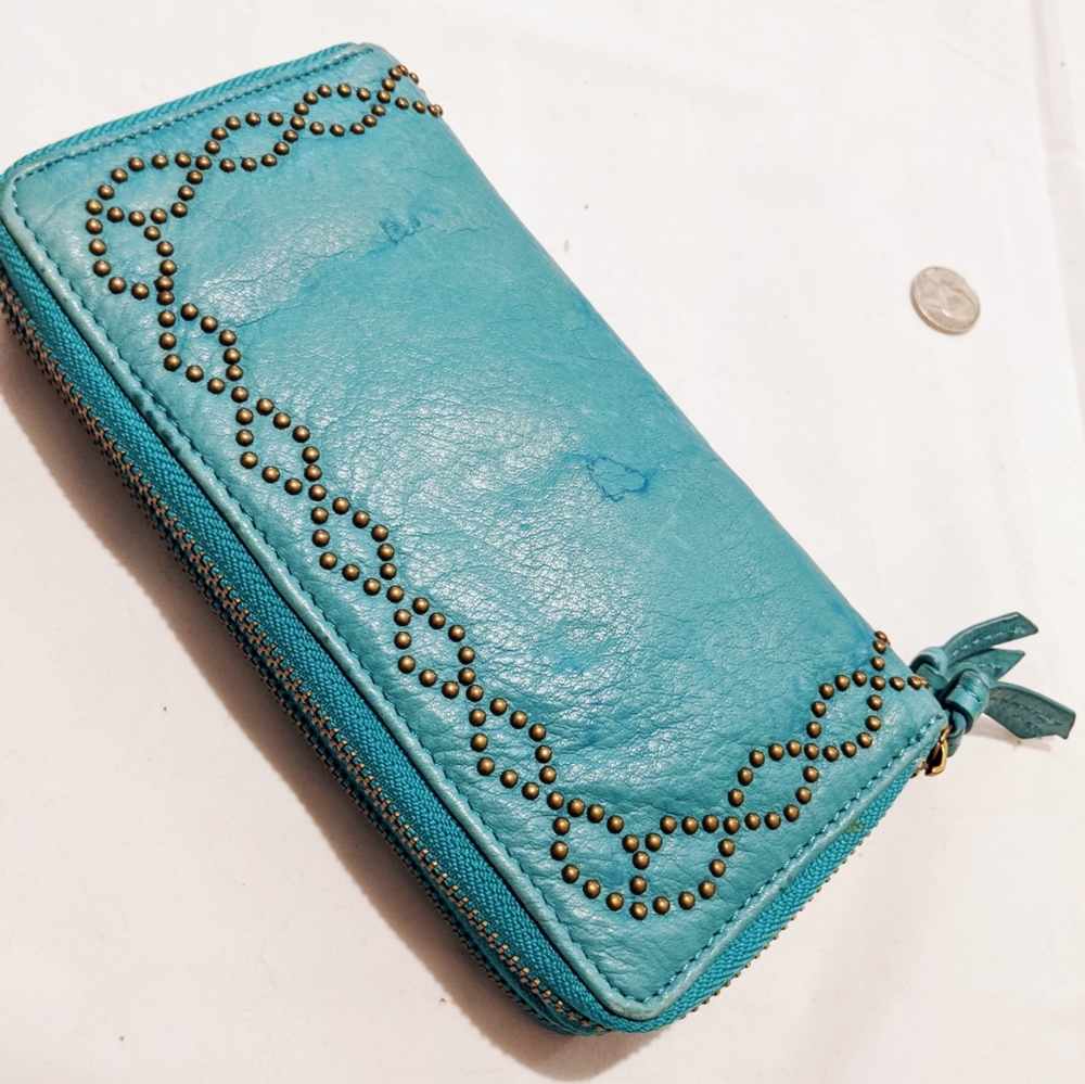 Lucky Brand Teal Turquoise Wallet